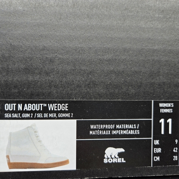 New Sorel Out N About Wedge II Boots Women's Shoes Size 11 - Picture 9 of 9